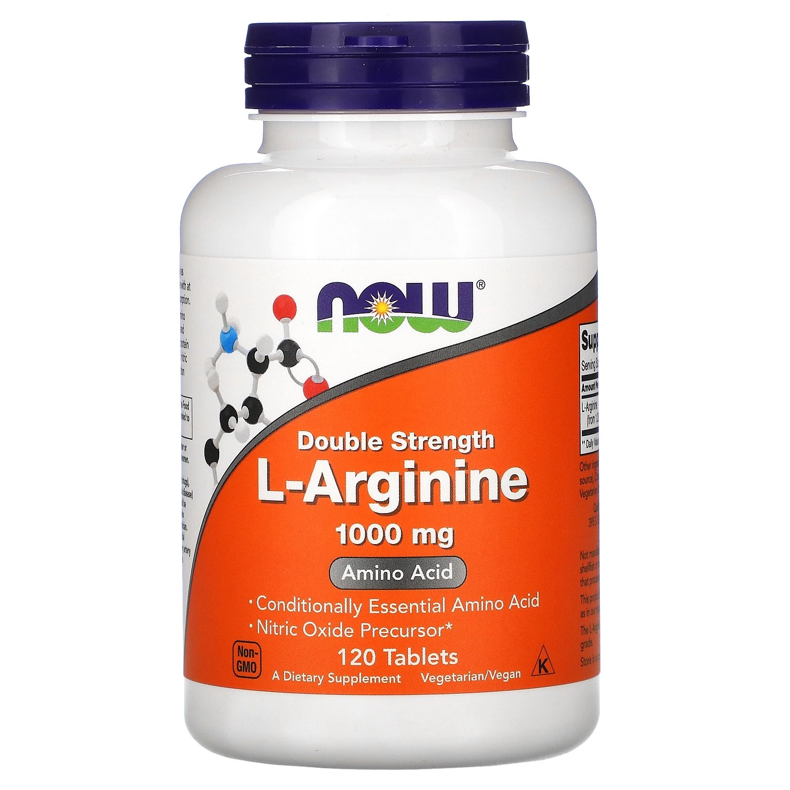 Now Arginine Double Strength L-Arginine 1000mg (120's)