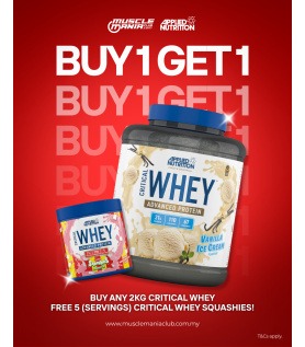 Critical Whey Protein (2kg / 4.6 lbs.) **Free 5 (servings) Critical Whey Protein Squashies