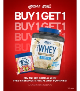 Critical Whey Protein (4.6 lbs.) **Free Critical Whey Protein (5 servings)