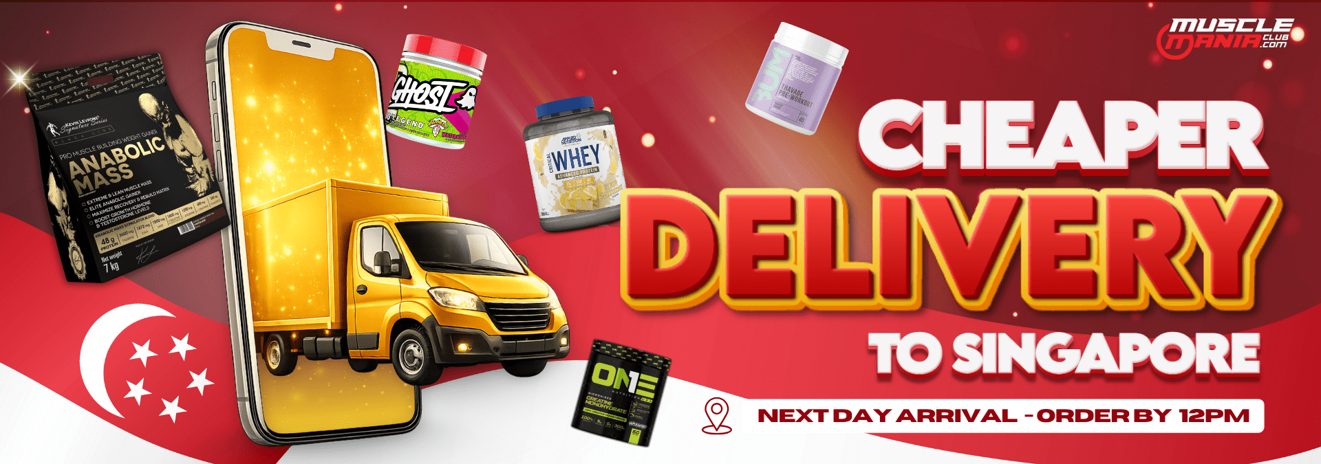 Web Banner - Cheaper Delivery to SG